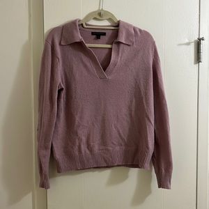 Banana Republic Purple Collared Sweater